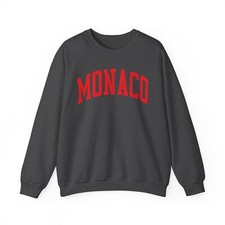Image of Monaco Sweatshirt Gifts Crew Neck Long Sleeve Shirt Men Unisex