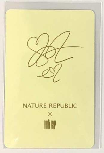 NCT127nature republic ネイリパトレカ NCT 127 × NATURE REPUBLIC JP PLAZA Benefits Official Photocard