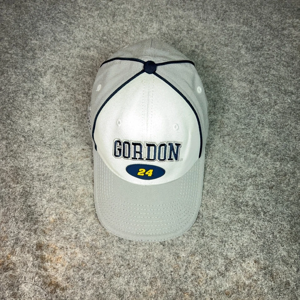 Gorra Jeff Gordon Hombres Blanca Gris Flex Nascar Racing Chase Auténtica Mezcla de Lana Foto 3 de 4