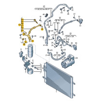 NEW VOLKSWAGEN CRAFTER SZ A/C REFRIGERANT HOS...