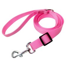 6FT/ 10FT Adjustable Dog Leash Nylon Dog Leashes for Medium Large Dogs 10FT Pink