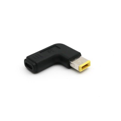 Adaptateur chargeur électrique USB 3.1 Type C femelle vers mâle carré pour Lenovo Thinkpad - Photo 2/7