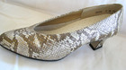 Womens California Magdesian white gold heel Pump shoes 7M — photo 3