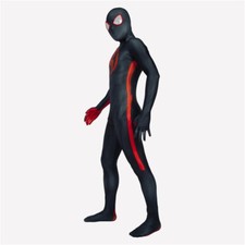 The Across Spider-Verse Spiderman Jumpsuit Miles Morales Cosplay Costume Zentai