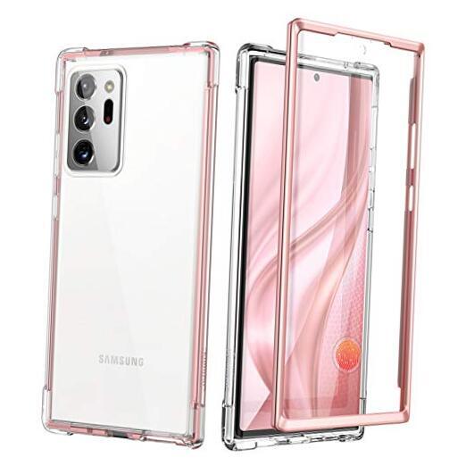 Clear Case for Samsung Galaxy Note 20 Ultra (Only) 6.9-inch, [Built Rose Gold