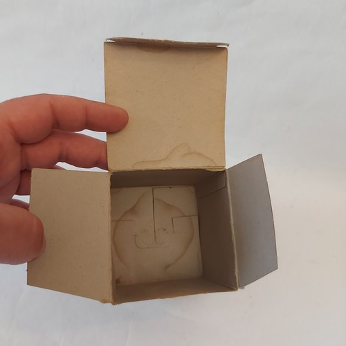 Vintage Raro Originale Ungheria Tin Earth Globe Puzzle Rubik's anni 80 + scatola - Foto 19 di 19