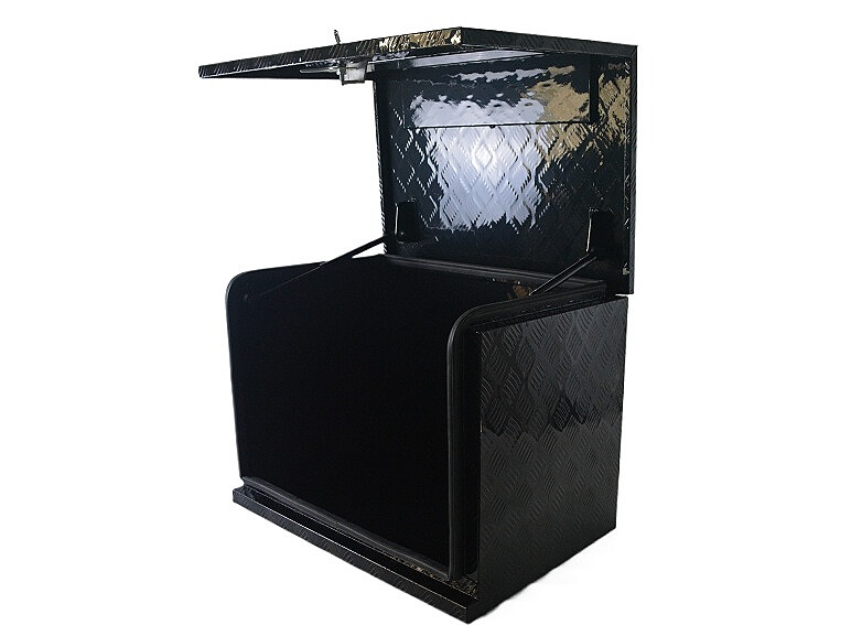 30"x20"x22" Aluminium Generator Tool Box Caravan Ute Generator Storage Black 