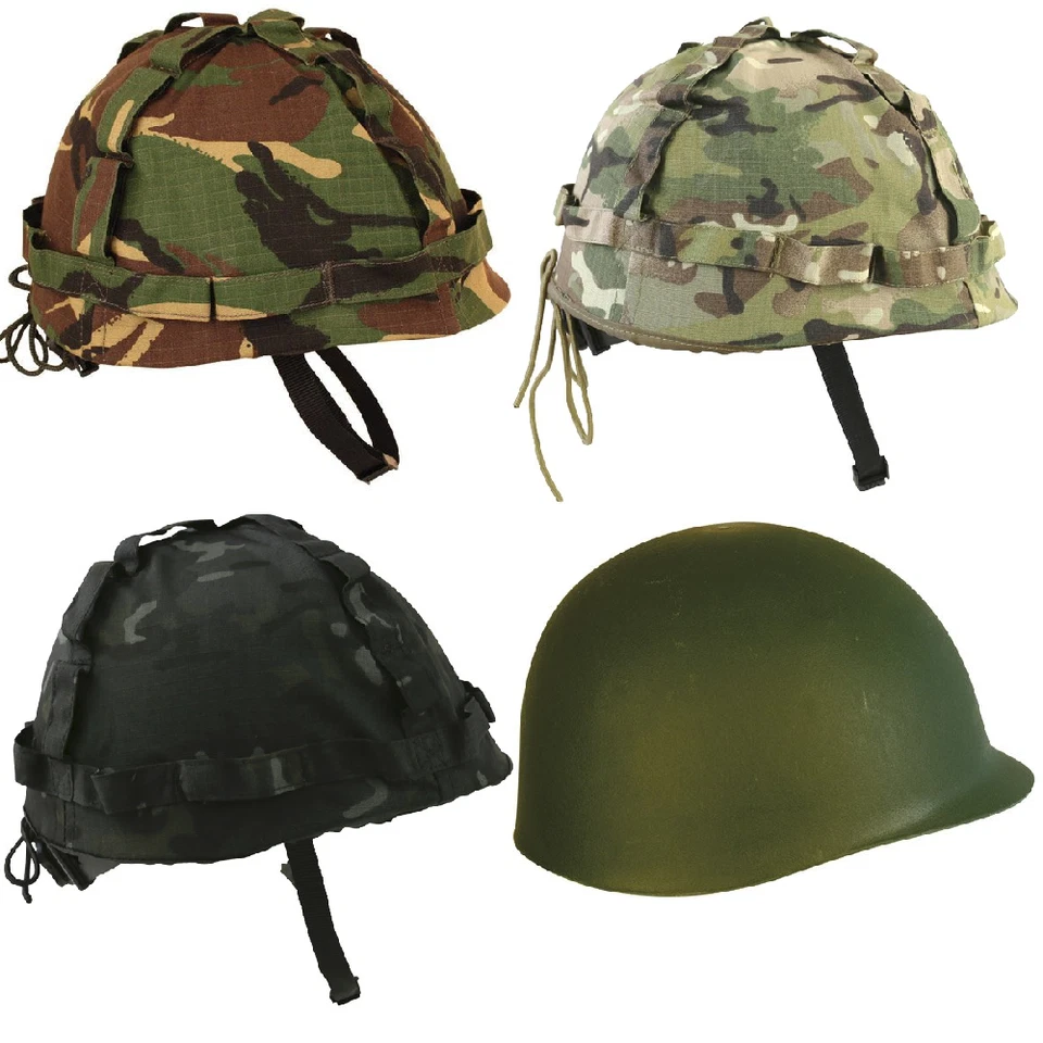 Kombat Kids Childs Fully Adjustable Plastic M1 Army Military Soldier Camo Helmet