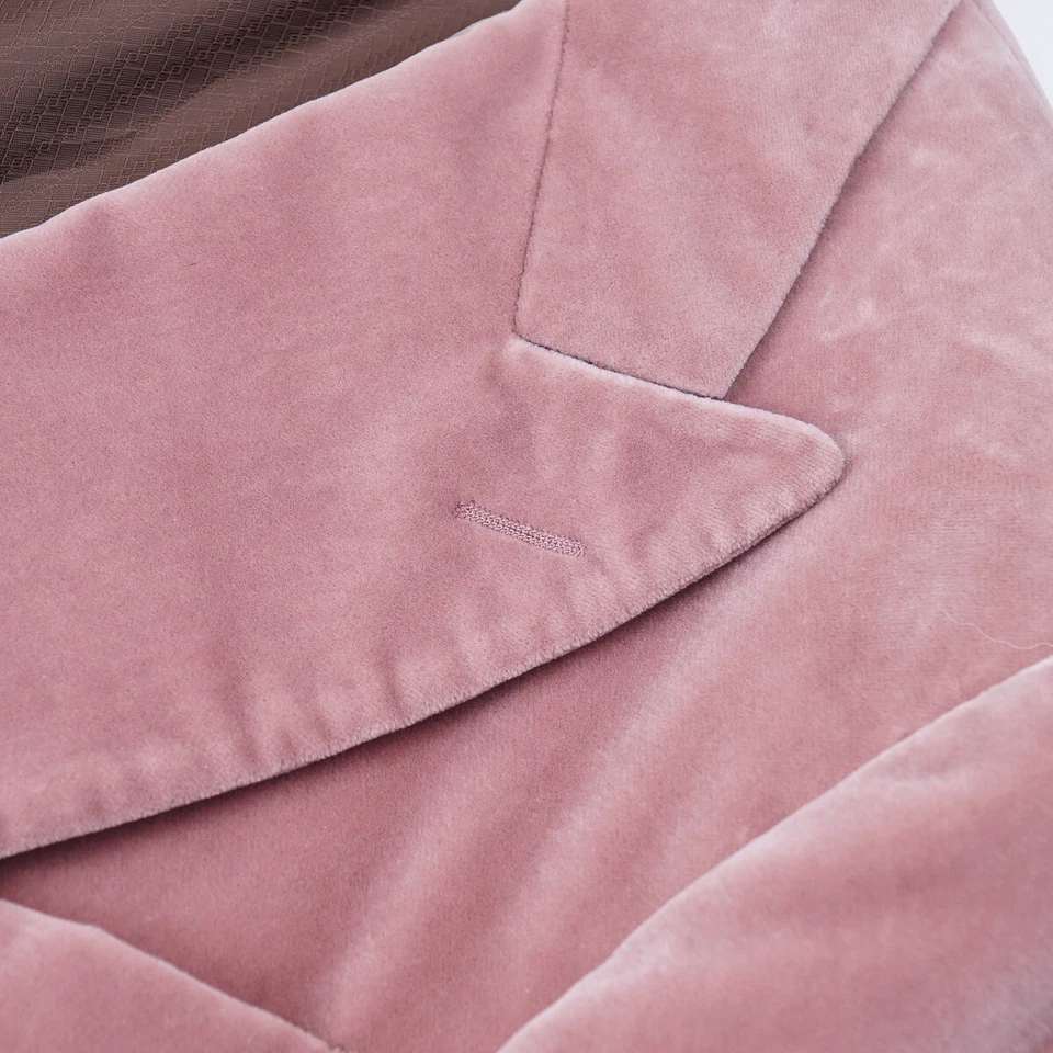Canali Pink Soft-Brushed Velvet Blazer 42S Short (Eu 52C) Sport Coat NWT - Image 3 of 4