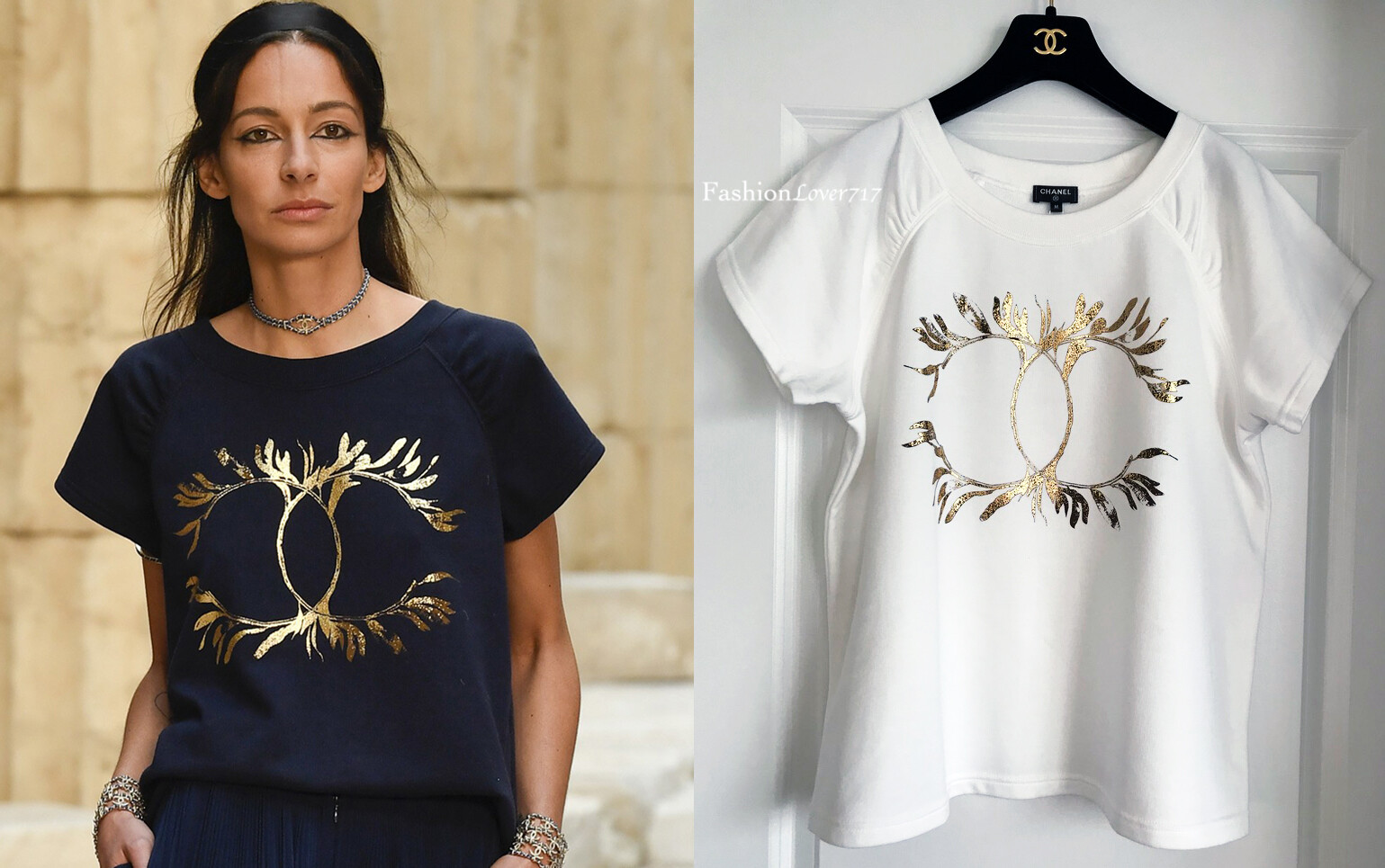 chanel graphic tee