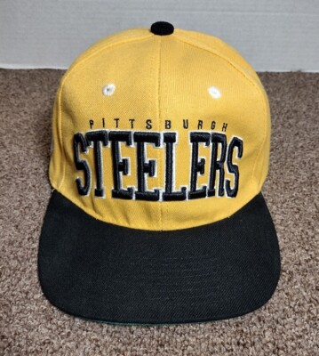 Pittsburgh Steelers Hat Cap Yellow Black Snapback