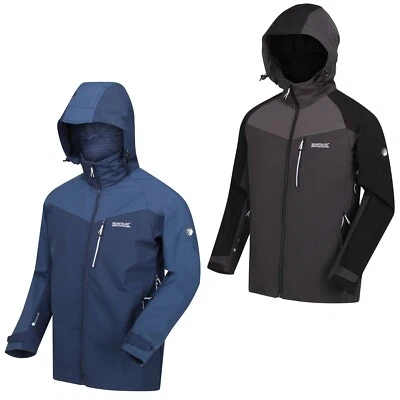 Regatta Softshelljacke Softshell Jacke Übergangsjacke Herren grau blau Männer
