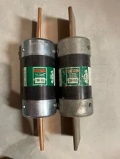 2 EATON BUSSMAN FUSETRON FRN-450, DUAL ELEMENT FUSE USED TESTED