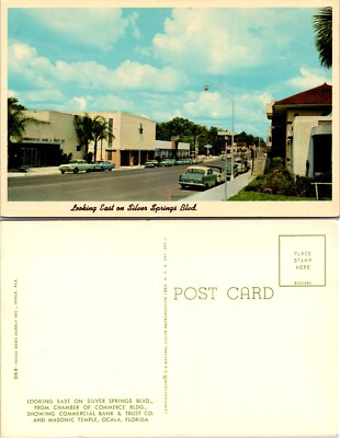 #ad #ad Silver Springs Boulevard Ocala Florida Postcard $3.98