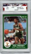 1985 Star #130 Paul Pressey AGC 10 Gem Mint Milwaukee Bucks