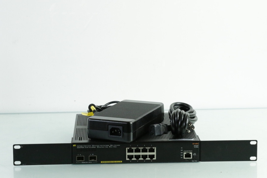 Aruba 2930F JL258A 8G PoE+ 2SFP+ Switch With Rack Mount n908
