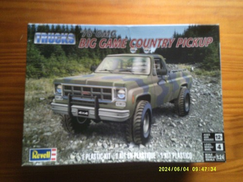 1/24 Revell Trucks 1978 GMC Big Game Country Hunting Pickup Plastik Modellbausatz