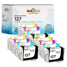 Lot Fits Epson T127 Ink Cartridge for WorkForce 545 60 630 633 635 645 840 845