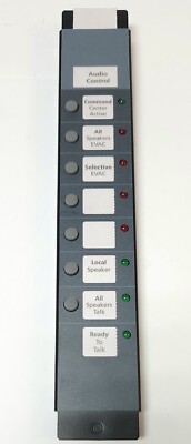 SIMPLEX 4100 1252 Audio Operator Interface I CHANNEL MODULE 8 SWITCH 8/16 LED