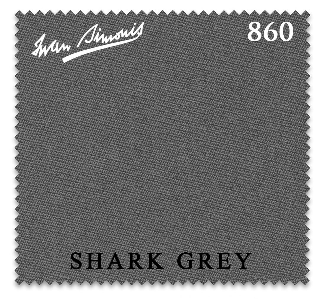 9' Bed & Rails Simonis 860 Pool Table Cloth SHARK GREY AUTHORIZED