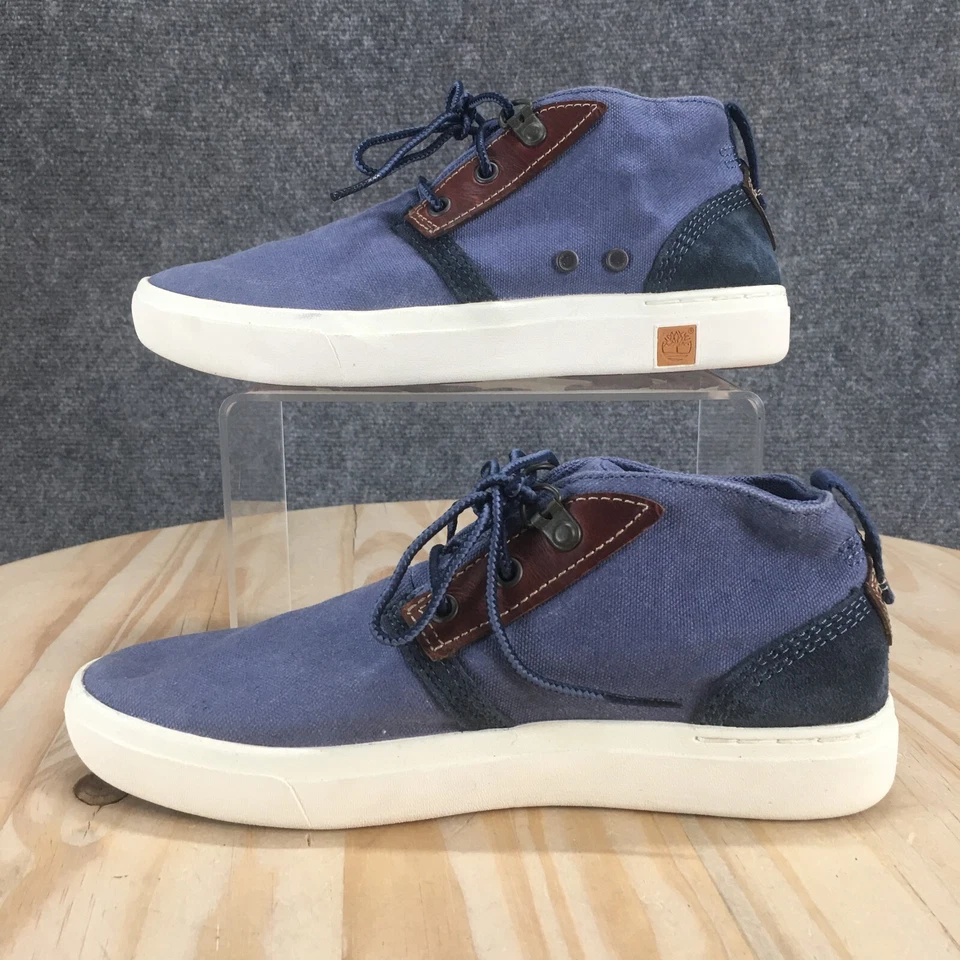 Timberland Botas Mujer 6 Amherst Chukka Azul Lona Con Cordones Tobillo Top A15PZ Foto 2 de 4