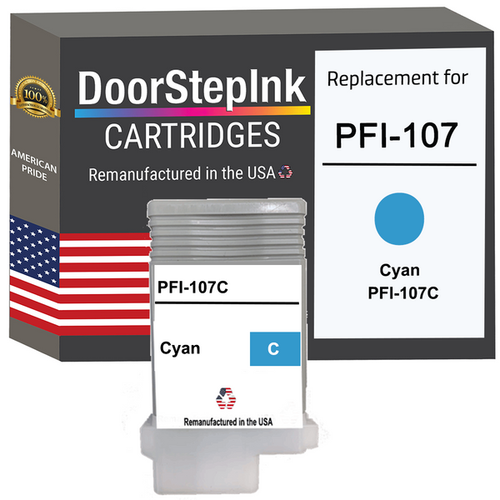 DoorStepInk Compatible Ink Cartridge for Canon PFI-107 130mL Variation-USA - Picture 8 of 9