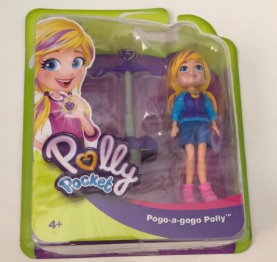 Polly Pocket Pogo-A-Gogo Polly Doll Figure With Pogo Stick New Sealed