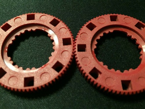 Lot of 10 Fischertechnik : 32117 Red Gear rotary switch with teething - Picture 6 of 7