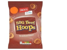 Jack's BBQ Beef Hoops 60g [PM 75p 2 for £1.25 ], Case of 18