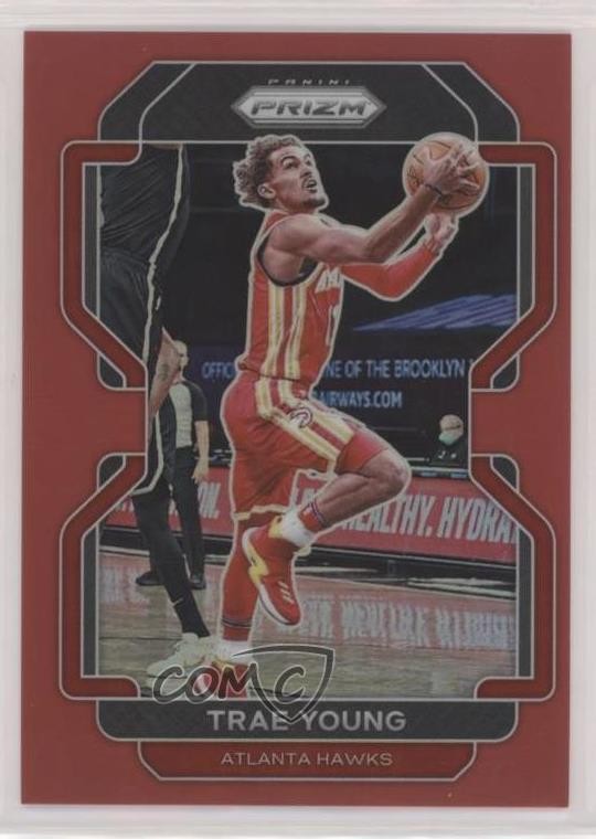 2021-22 Panini Prizm Red Prizm 17/299 Trae Young #26 wy4