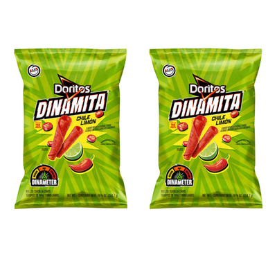 NEW Doritos Dinamita Tortilla Chips Chile Limon, 10.75 oz Bag (2 Pack)
