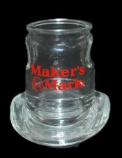 Maker’s Mark Cowboy Hat Shot Glass — Bourbon Whiskey Promo Collectible VG