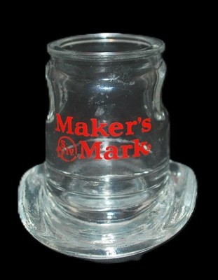 Maker s Mark Cowboy Hat Shot Glass   Bourbon Whiskey Promo Collectible VG