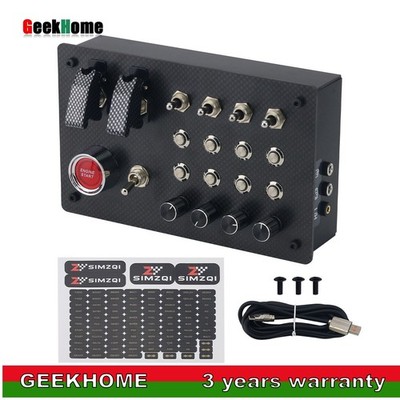 ZQSR Horizontal Button Box SIM Racing Control Box Racing Simulator gh23