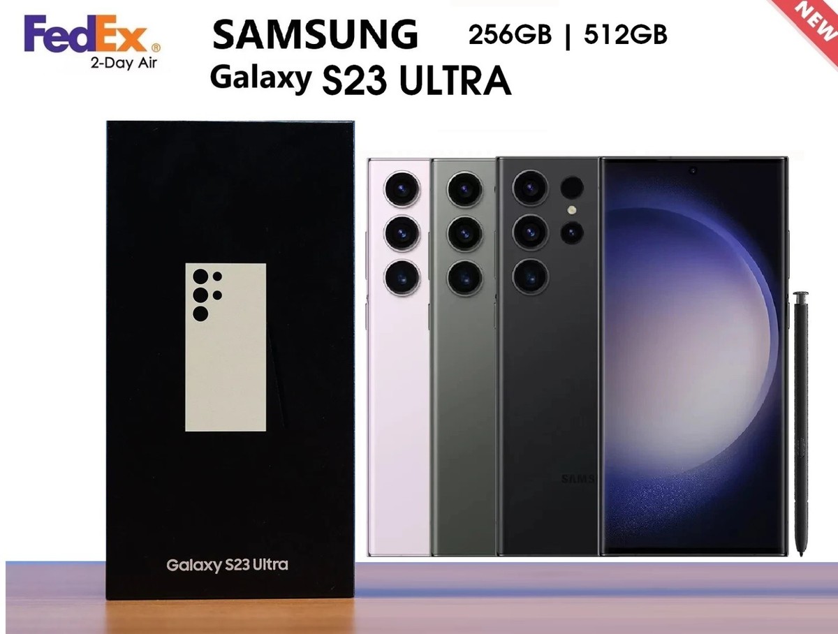 NEW Samsung Galaxy S23 Ultra 5G Fully Unlocked S918U 256GB/512GB