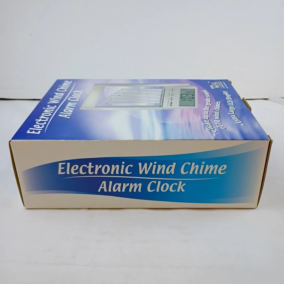 TechTools Electronic Wind Chime Alarm Clock with Extra Large Clock Screen New - Image 4 of 4