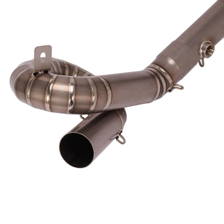 Tubo de escape delantero de titanio para motocicleta Yamaha MT-09 FZ09 2014-2018 Foto 3 de 4