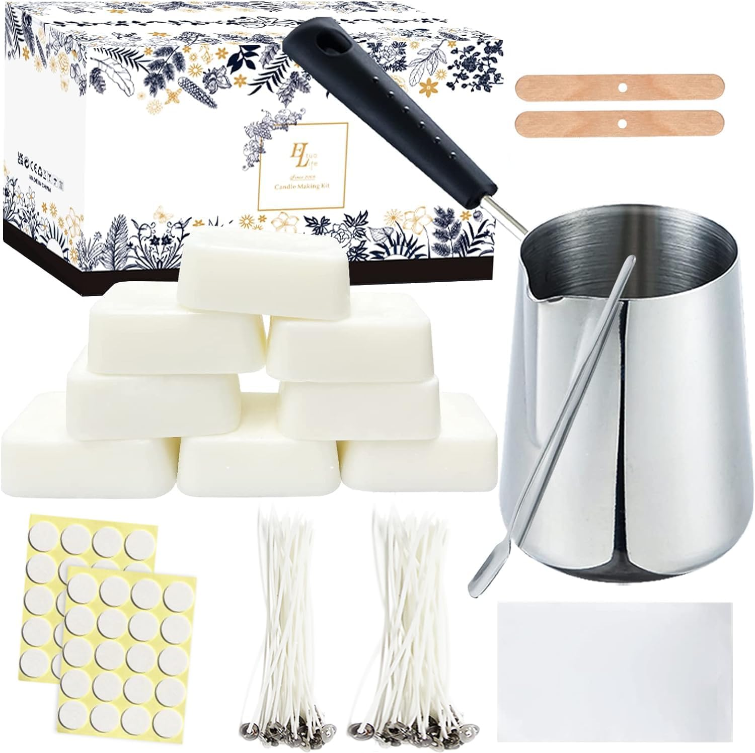 Candle Making Kit, Candle Making Supplies Include Soy Wax, Candle Wax Melting Po