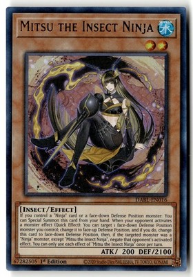 Mitsu the Insect Ninja DABL-EN016 Ultra Rare Darkwing Blast Yu-Gi-Oh LP
