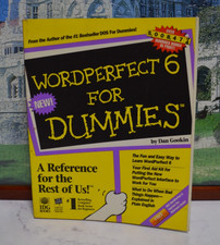 WordPerfect 6 for Dos by Dan Gookin 1993, Trade Paperback