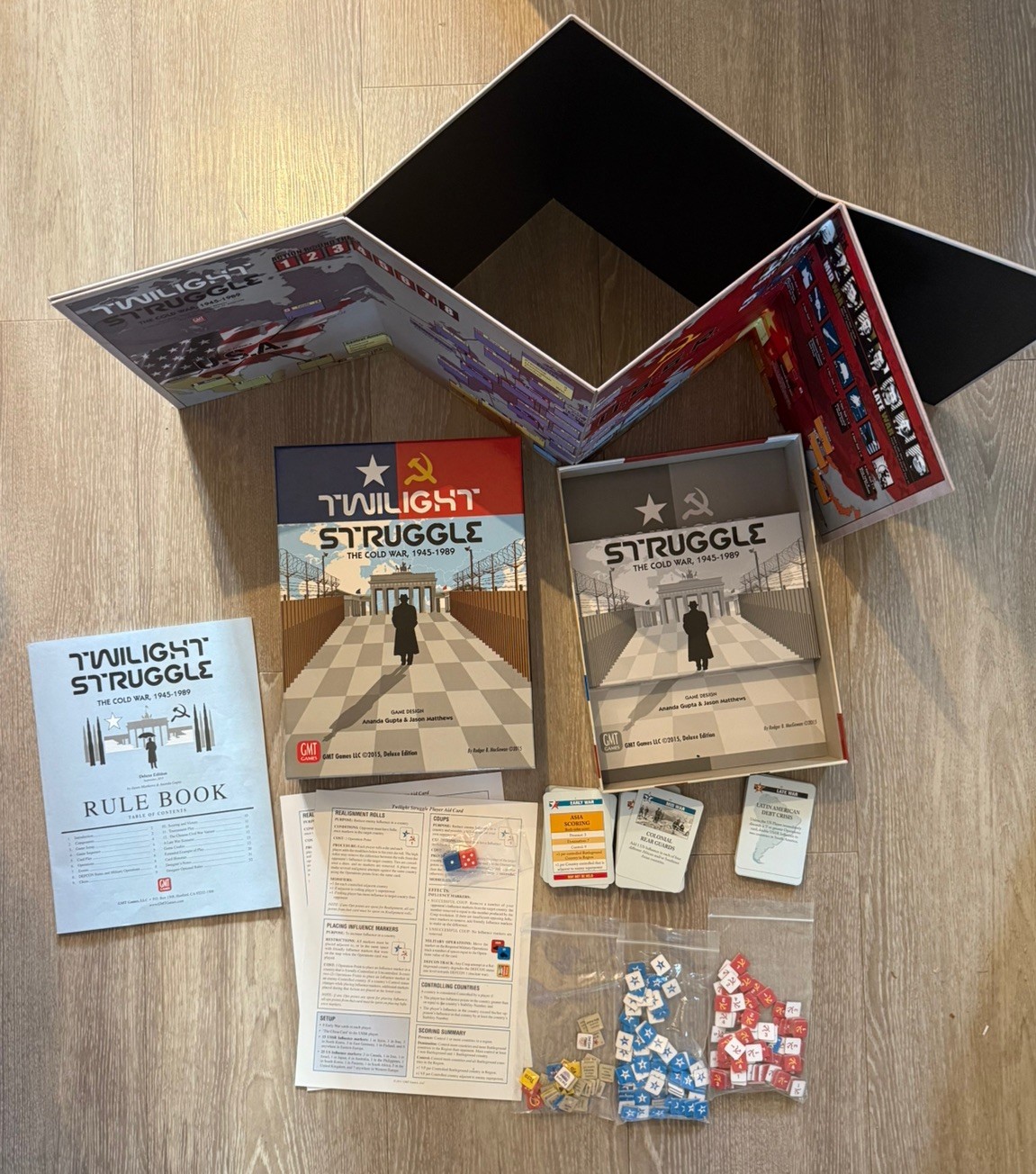 Twilight Struggle Deluxe Ed 2015 GMT Board Game The Cold War 1945-1989 Complete