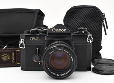  NEAR MINT Canon F-1 Late 35mm Film Camera FD 50mm F1.4 S.S.C. Lens From JAPAN
