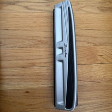 Swingline Black Silver Three 3-Hole Adjustable Paper Punch Office Business