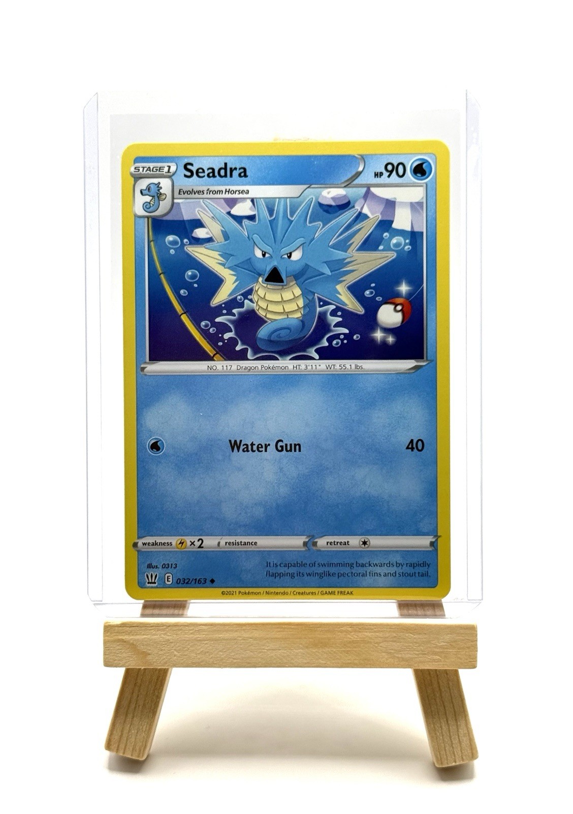 Pokémon TCG Seadra 032/163 Uncommon Sword & Shield: Battle Styles NM/M