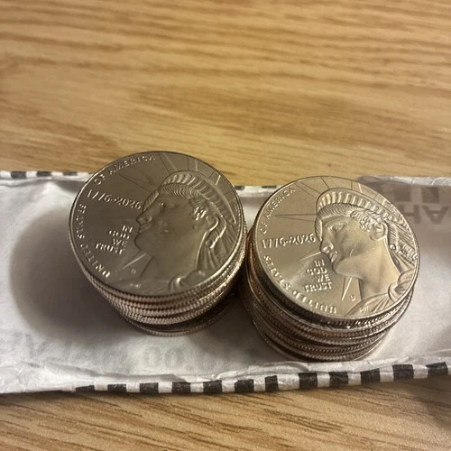 One (1) 1776-2026 D Liberty Semiquincentennial Half Dollar,  UNCIRCULATED, BU