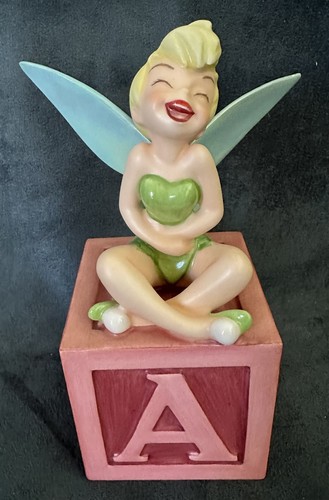 WDCC "A Firefly! A Pixie! Amazing!" TINKER BELL on Block LE Figurine MIB!