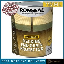 RONSEAL END GRAIN PROTECTOR 750ML GREEN FOR DECKING & CUT WOOD PROTECTION NEW
