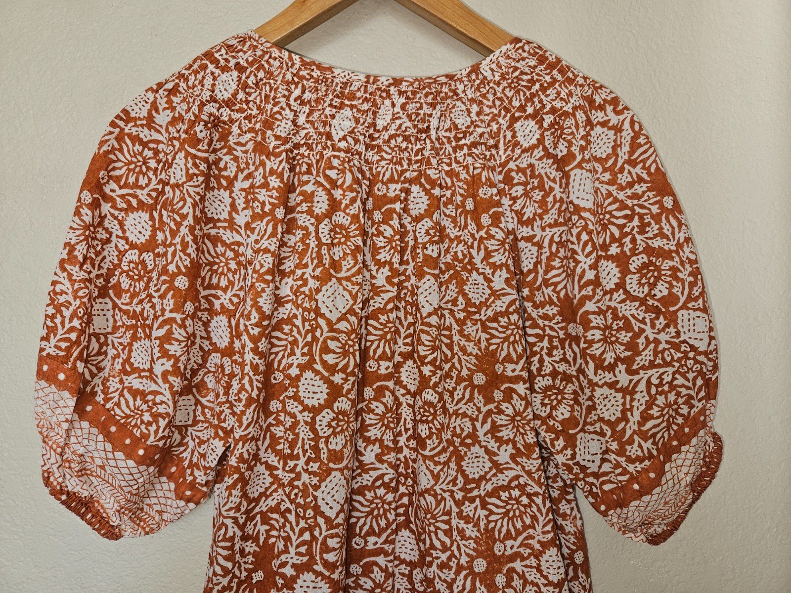 Cleobella Adele Buttoned Peasant Blouse Size Smal… - image 11