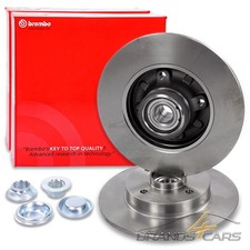 BREMBO 2x BREMSSCHEIBEN HINTEN FÜR CITROEN C3 C4 OPEL CROSSLAND PEUGEOT 207 307