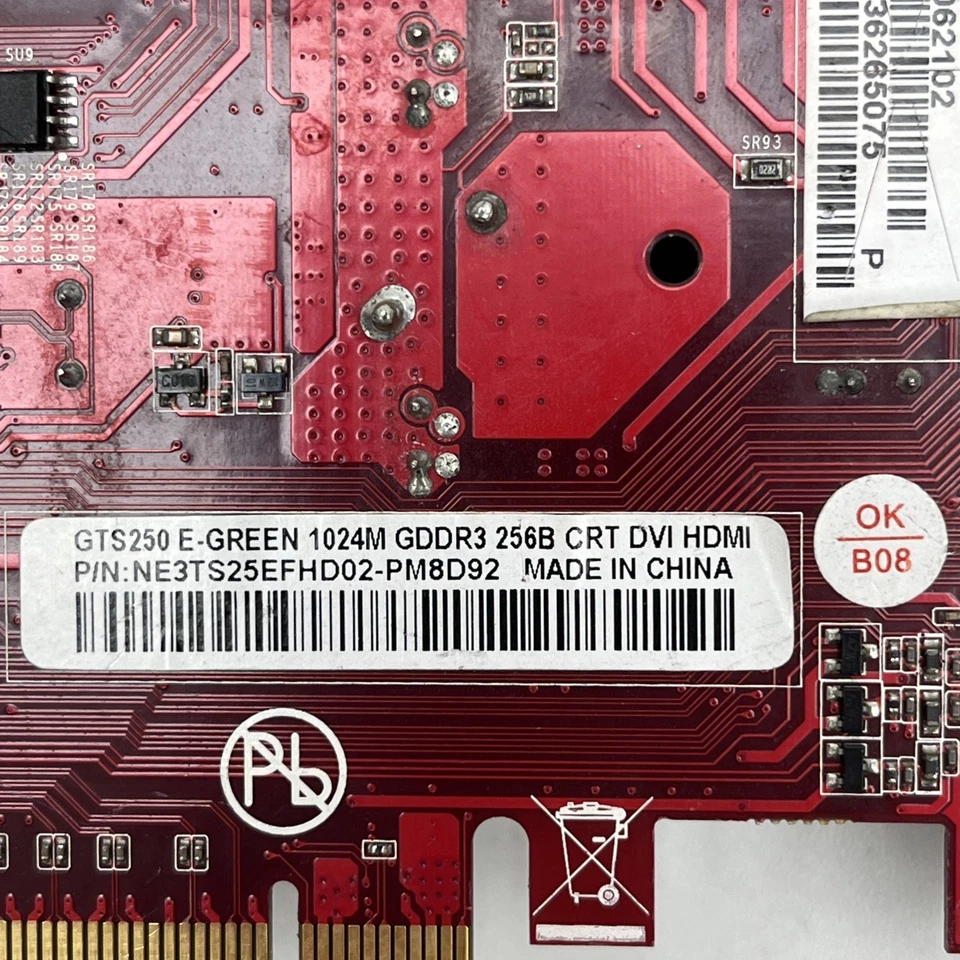 PALIT Geforce  GTS250 E-Green 1024M GDDR3 256B Gaming Graphic Card Ref: 1017 - Image 3 of 4